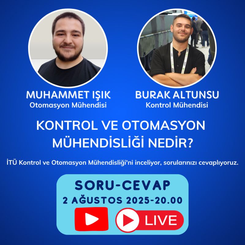 Kontrol ve Otomasyon Mühendisliği Nedir? Canlı Yayın